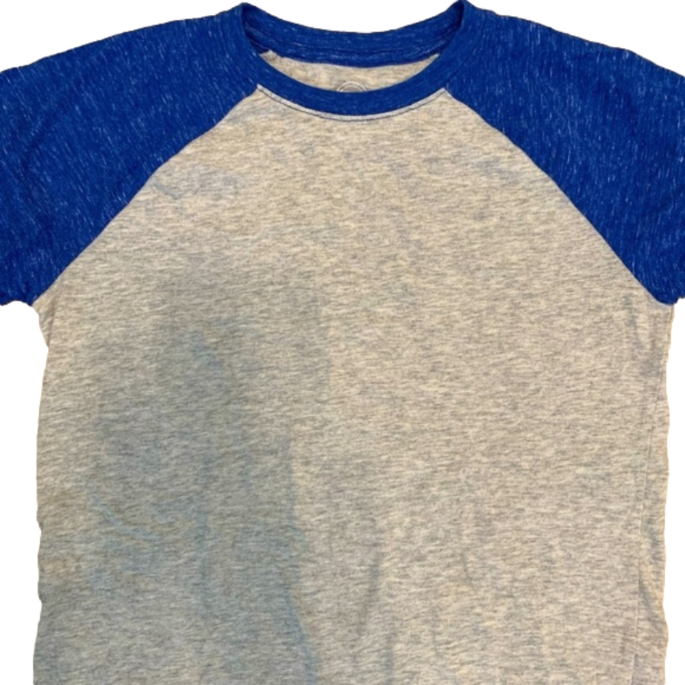 Wonder Nation Blue Gray Short Sleeve Shirt Size L (10/12) - Picture 2 of 5